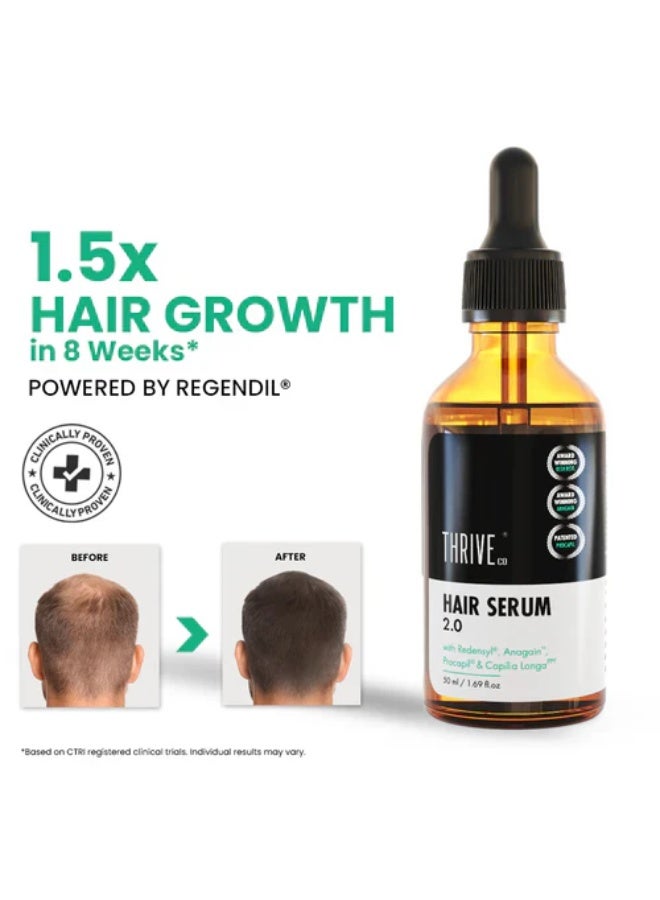 ثريفيكو سيروم ثرايف كو لنمو الشعر 2.0 لتعزيز نمو الشعر والحد من تساقطه | يحتوي على ريدينسيل وأناجين وإكليل الجبل وبروكابيل وكابيليا لونغا | مناسب للرجال والنساء | 30 مل (عبوة من 3 قطع) - Image 4